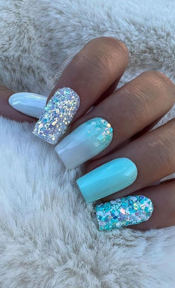 26+ Sky Blue Nail Designs 2024