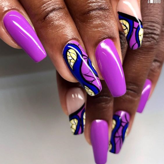 21+ Dark Purple Nail Designs 2024