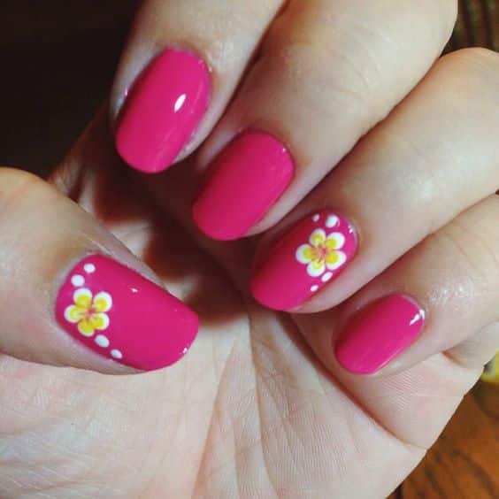 25+ Tropical Flower Nail Designs 2024