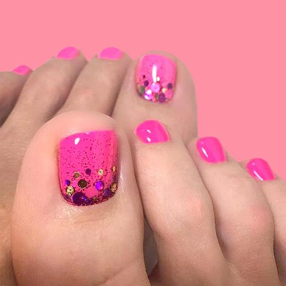 48+ Peaceful Pink Toe Nail Designs 2024