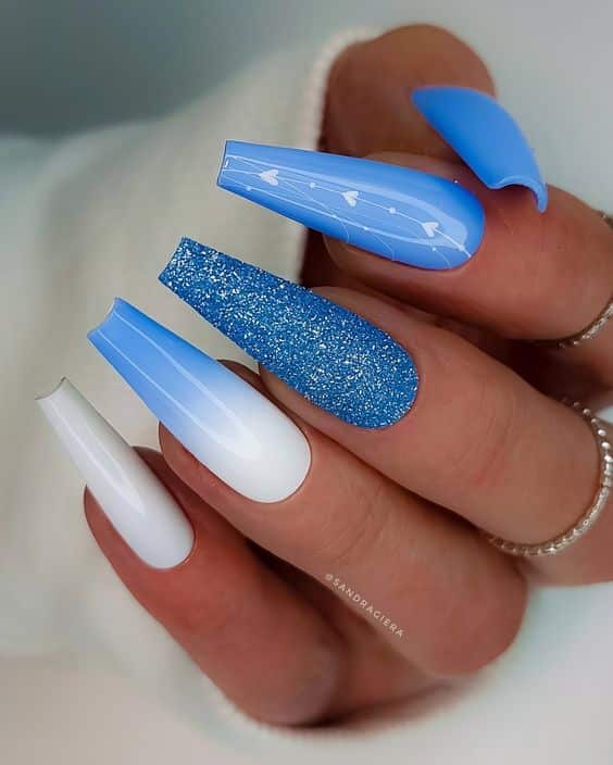 26+ Sky Blue Nail Designs 2024