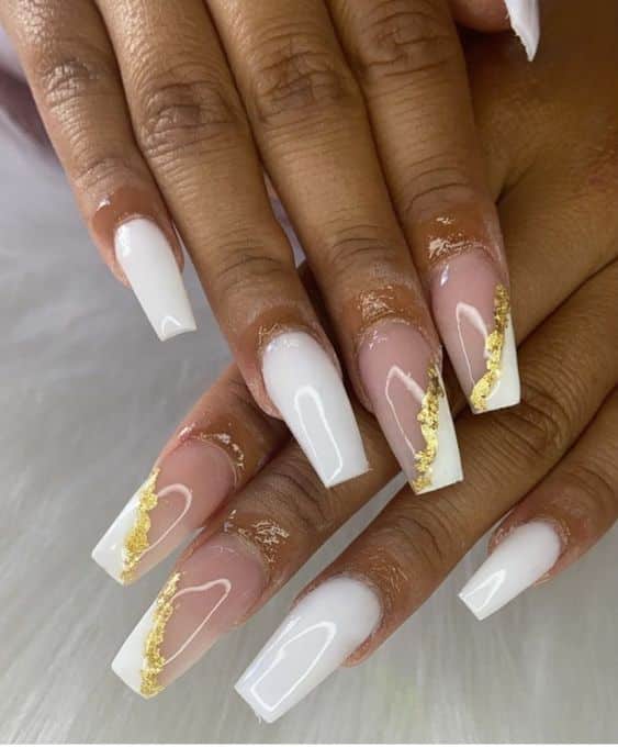 28+ Beautiful Cute White Nail Designs 2024