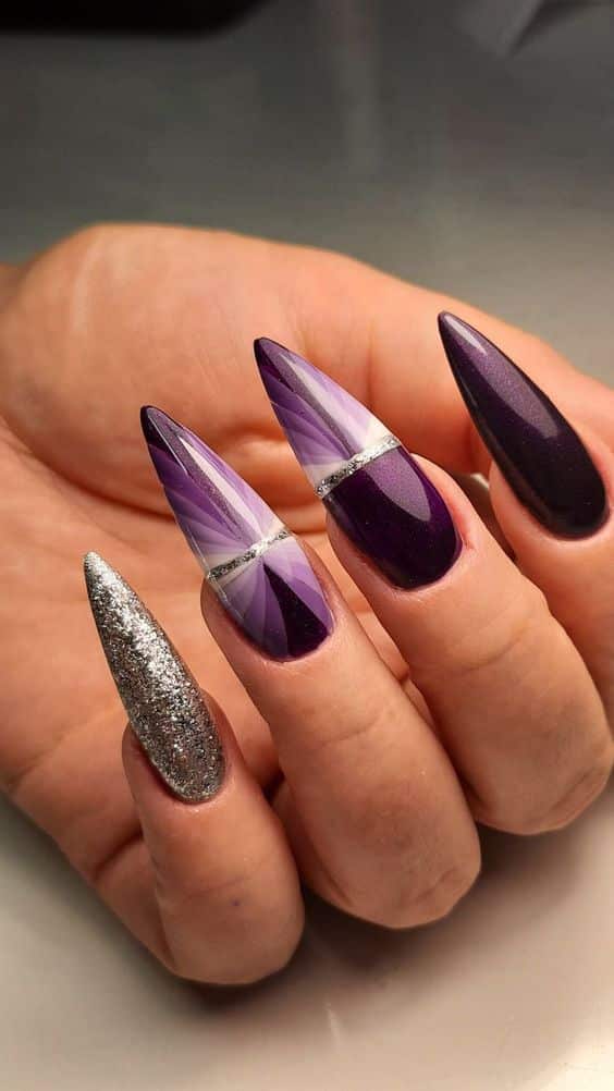 21+ Dark Purple Nail Designs 2024