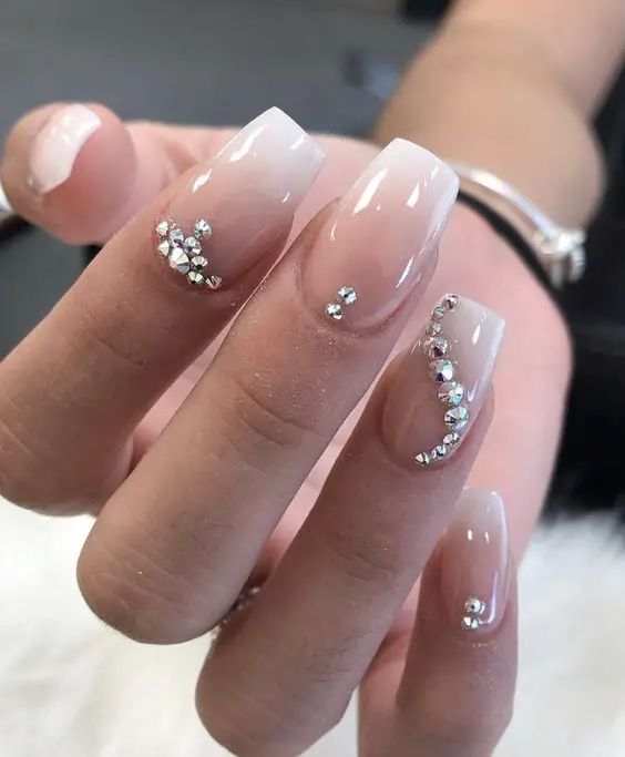 40+ Trending Nail Designs With Diamonds 2024