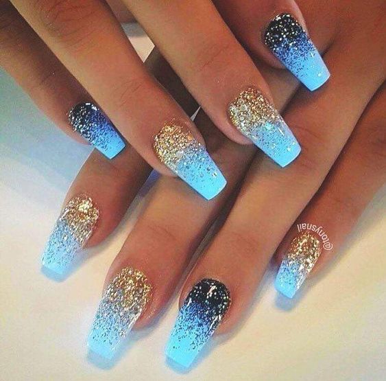 26+ Sky Blue Nail Designs 2024