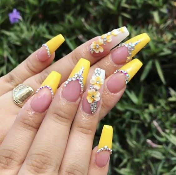 40+ Trending Nail Designs With Diamonds 2024