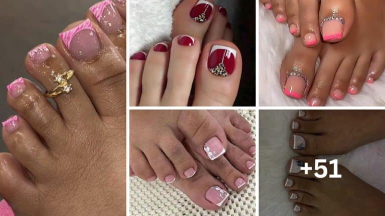 51+ Fabulous French Tip Toe Nail Designs 2024