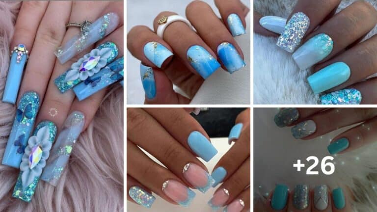 26+ Sky Blue Nail Designs 2024