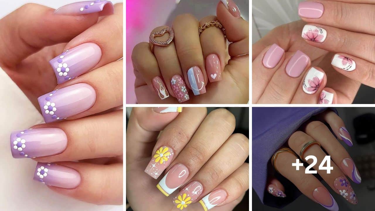 24+ Spring Flower Nail Designs 2024