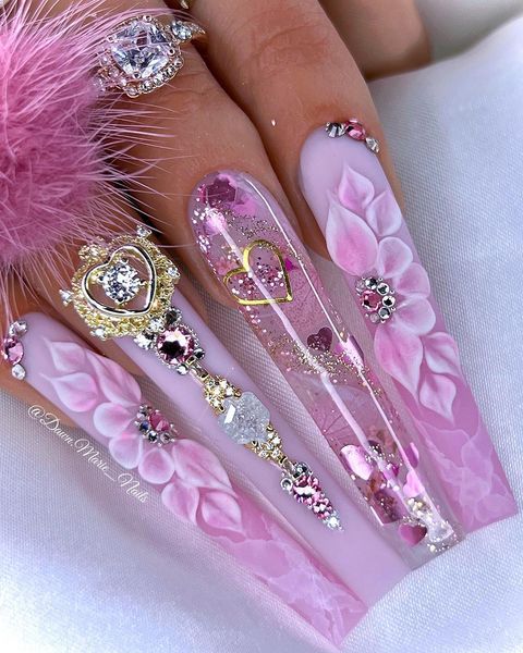 40+ Trending Nail Designs With Diamonds 2024