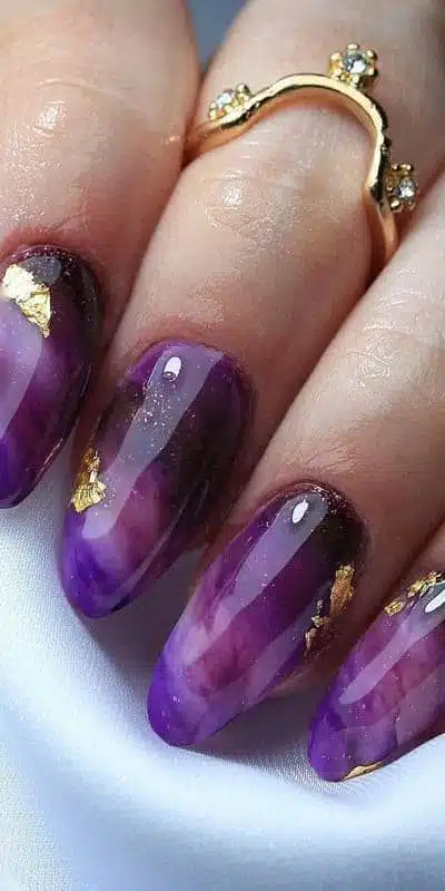 21+ Dark Purple Nail Designs 2024