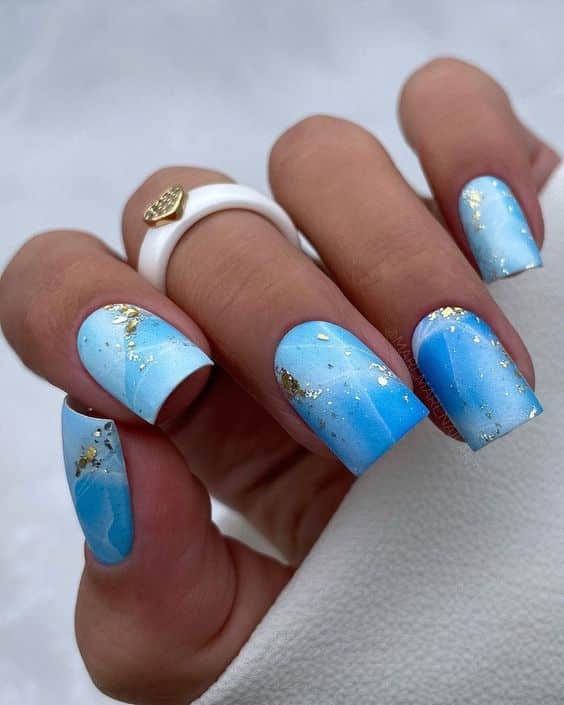 26+ Sky Blue Nail Designs 2024