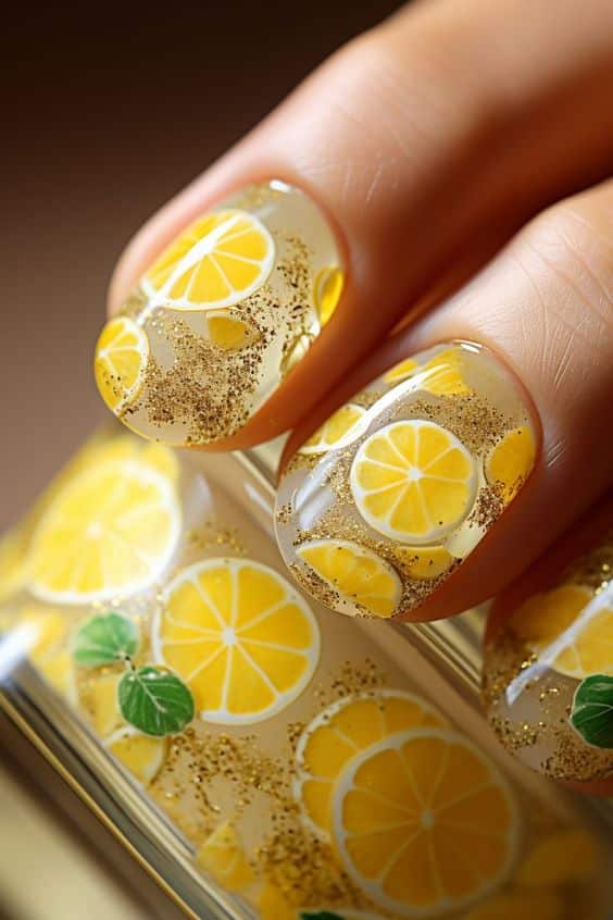 27+ Summer Yellow Nail Designs 2024