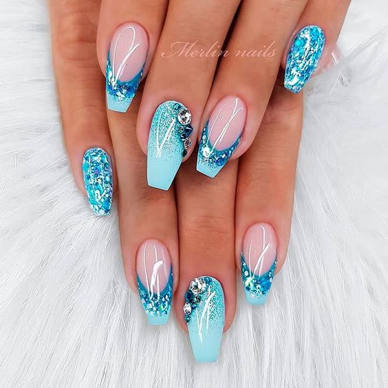 26+ Sky Blue Nail Designs 2024