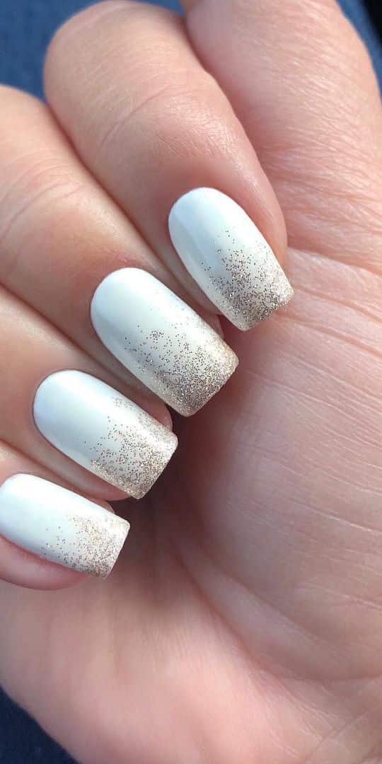 28+ Beautiful Cute White Nail Designs 2024