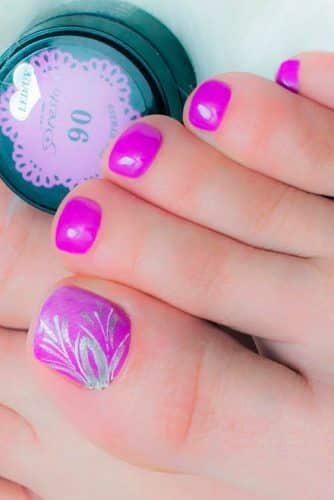 48+ Peaceful Pink Toe Nail Designs 2024