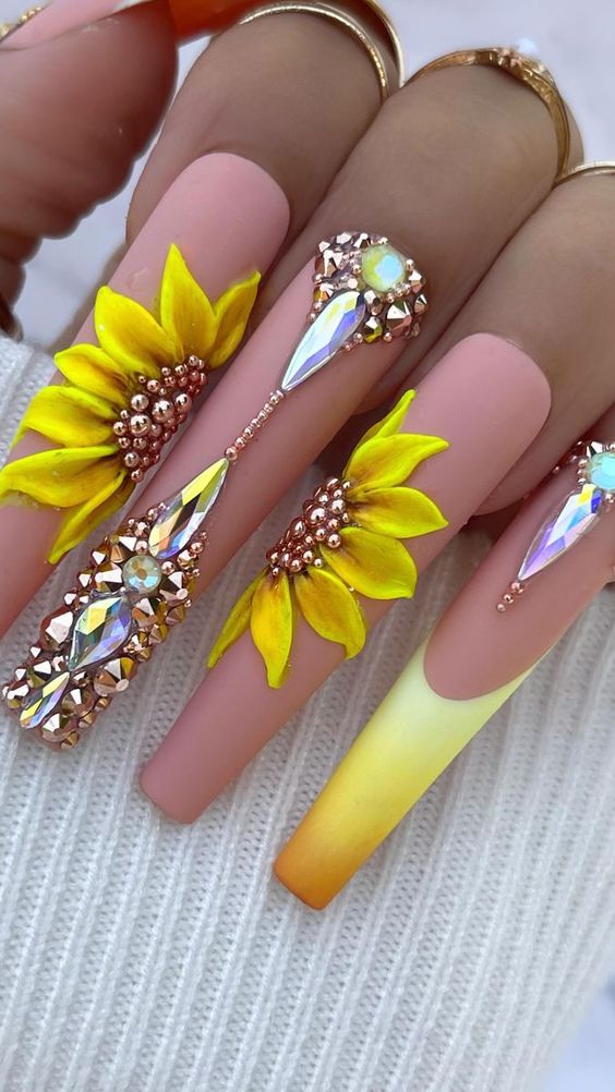 40+ Trending Nail Designs With Diamonds 2024