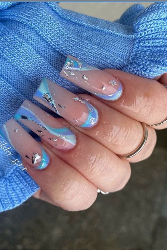 26+ Sky Blue Nail Designs 2024