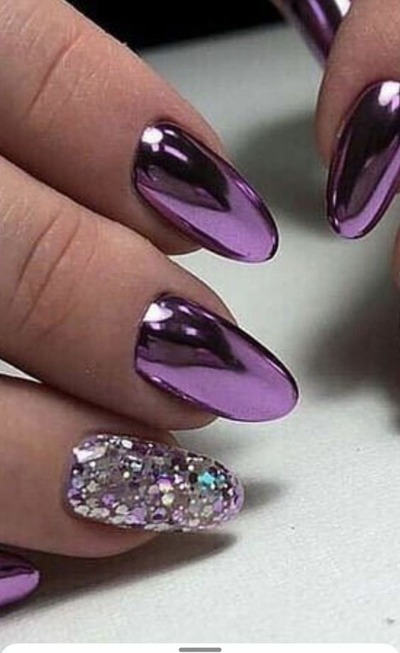 21+ Dark Purple Nail Designs 2024