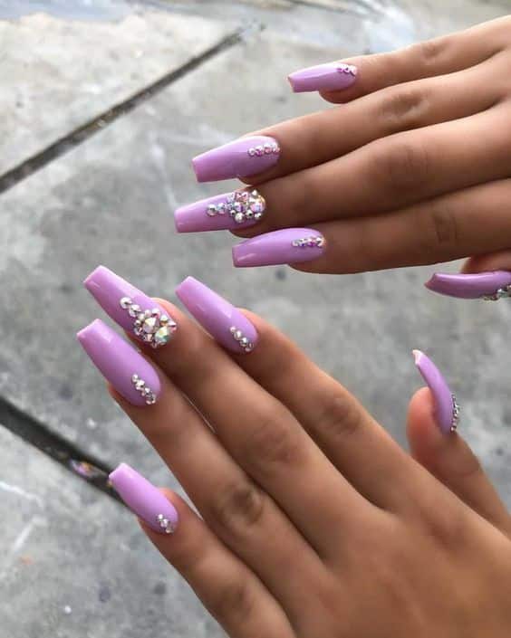 40+ Trending Nail Designs With Diamonds 2024