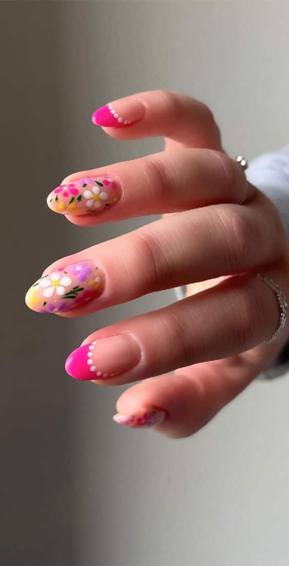 25+ Tropical Flower Nail Designs 2024