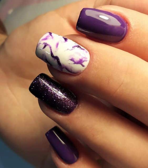 21+ Dark Purple Nail Designs 2024