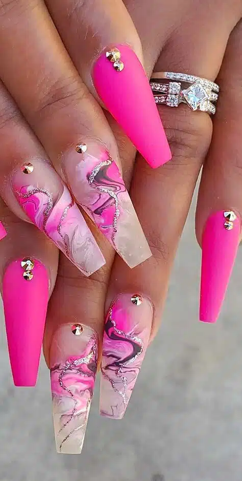 40+ Trending Nail Designs With Diamonds 2024