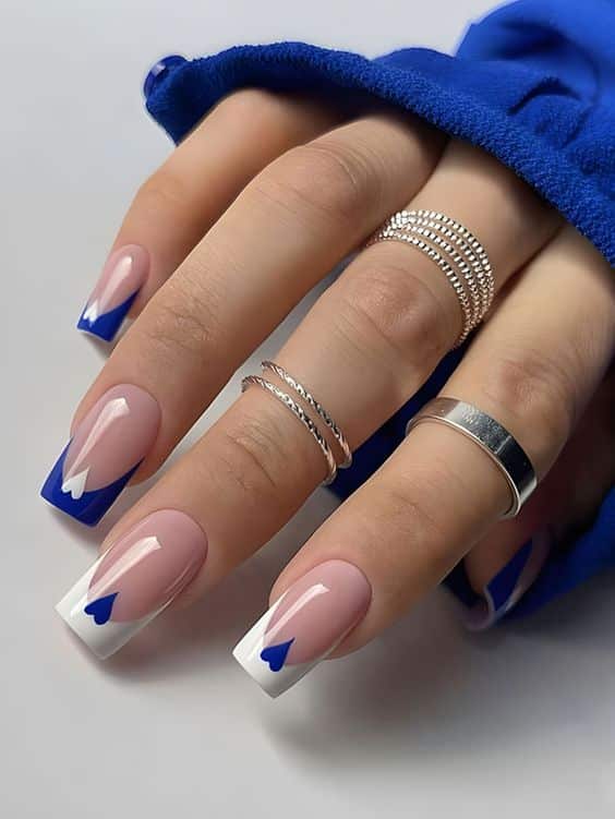 31+ Beautiful Square French Nail Designs 2024