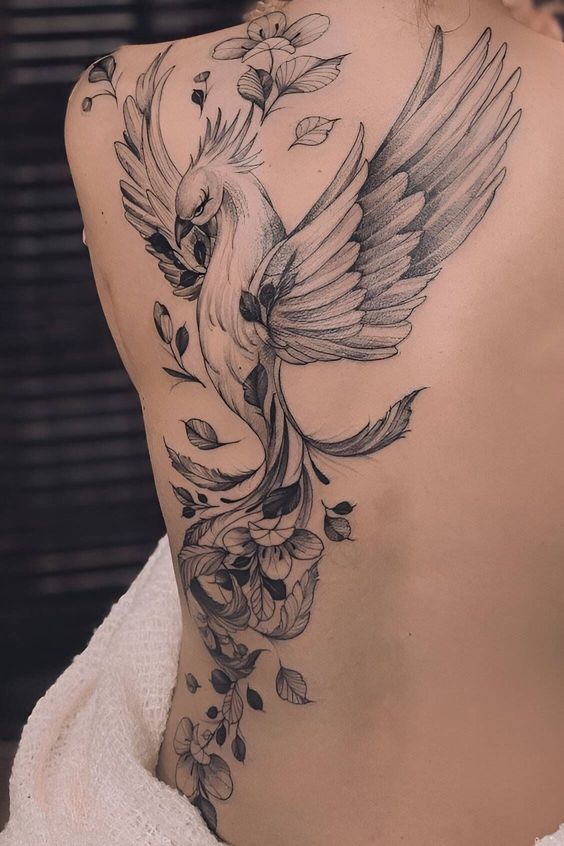 60+ Superb Pheonix Tattoo For Women