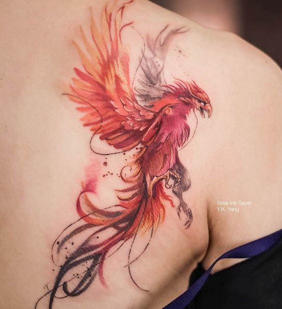 60+ Superb Pheonix Tattoo For Women