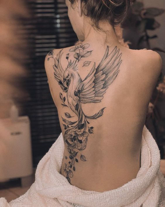 60+ Superb Pheonix Tattoo For Women