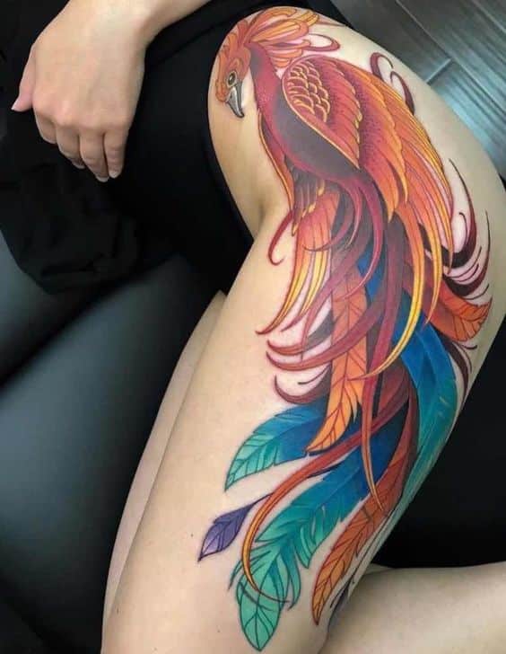 60+ Superb Pheonix Tattoo For Women