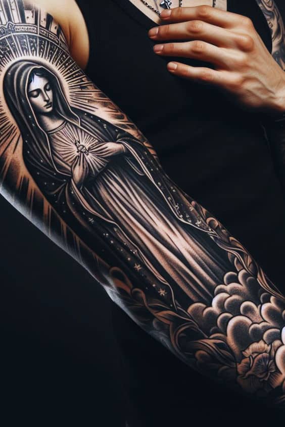 52+ Inspiring Virgen Mary Tattoo