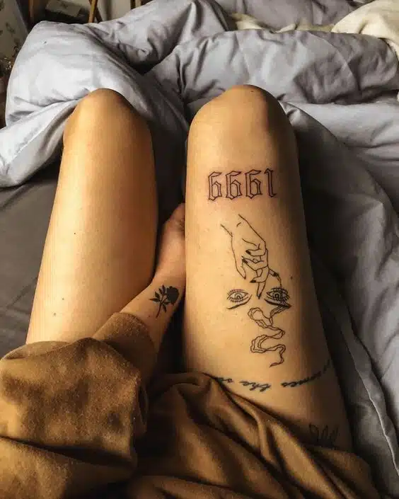 60+ Fabulous Knee Tattoo Words