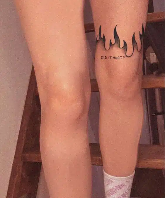60+ Fabulous Knee Tattoo Words