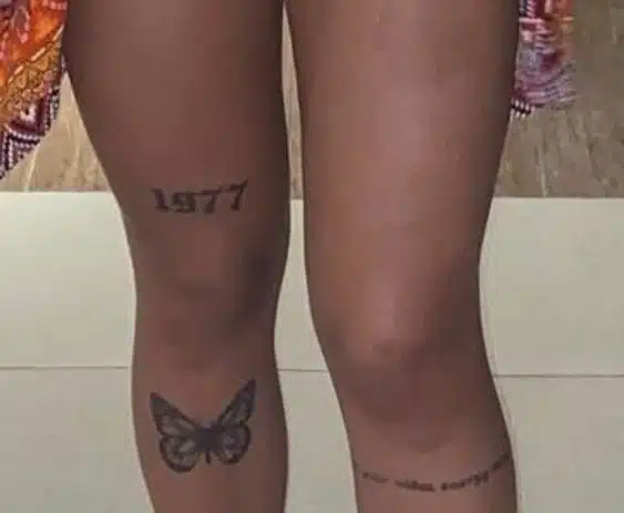 60+ Fabulous Knee Tattoo Words