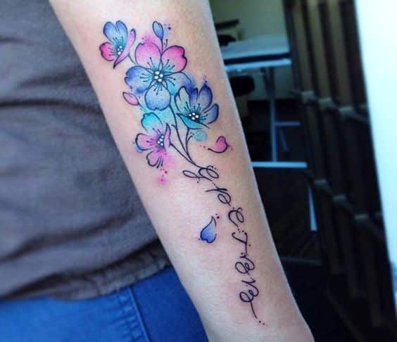 53+ Fabulous Forget Me Not Flower Tattoo