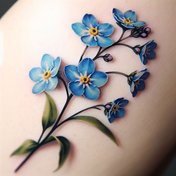 53+ Fabulous Forget Me Not Flower Tattoo