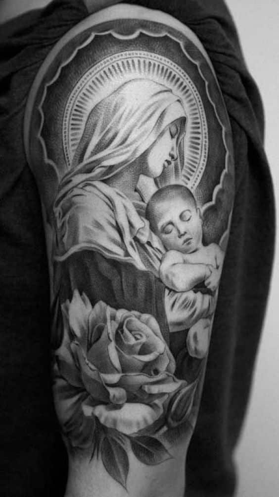 52+ Inspiring Virgen Mary Tattoo