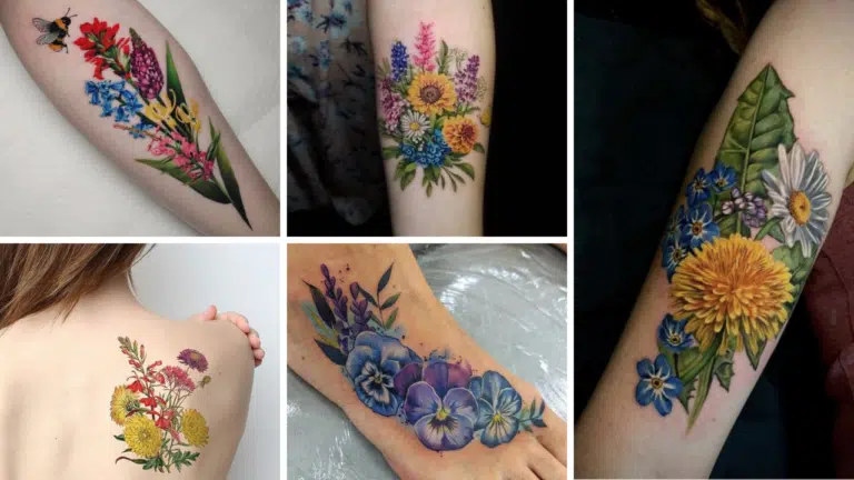 54+ Beautiful Western Floral Tattoo
