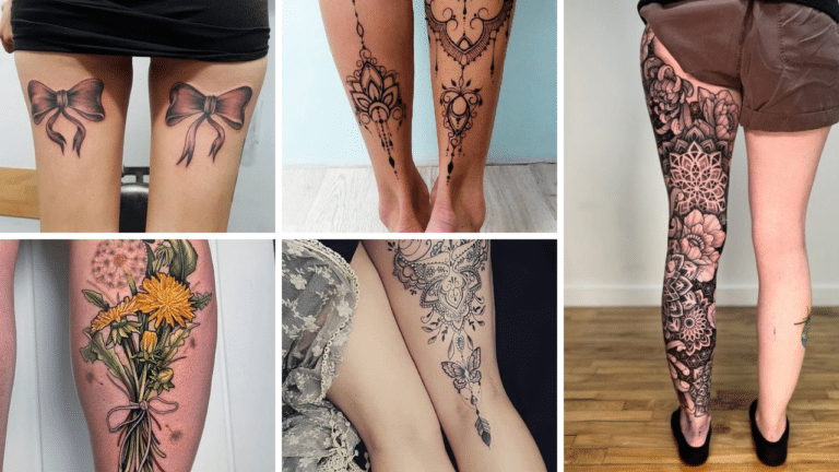 55+ Awesome Back Of Leg Tattoos