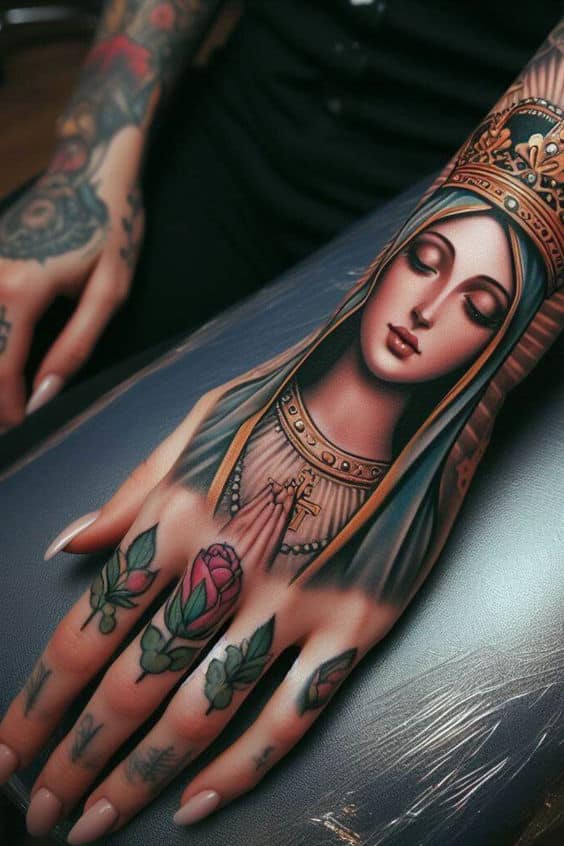 52+ Inspiring Virgen Mary Tattoo