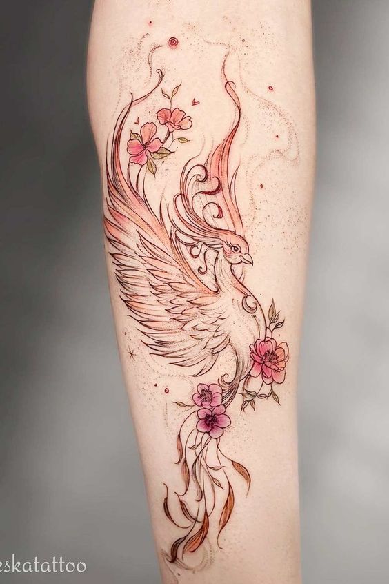 60+ Superb Pheonix Tattoo For Women