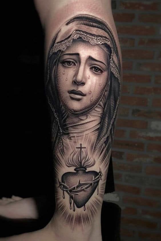 52+ Inspiring Virgen Mary Tattoo