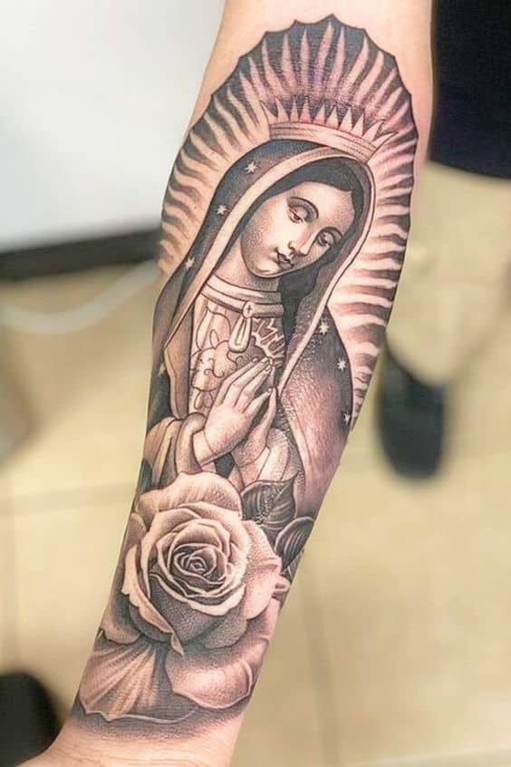 52+ Inspiring Virgen Mary Tattoo