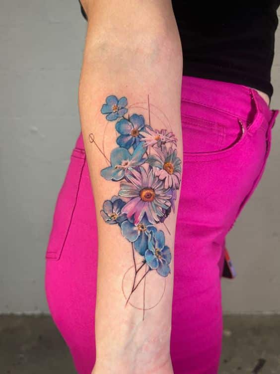 53+ Fabulous Forget Me Not Flower Tattoo