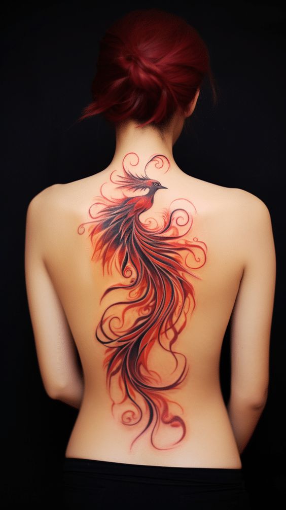 60+ Superb Pheonix Tattoo For Women