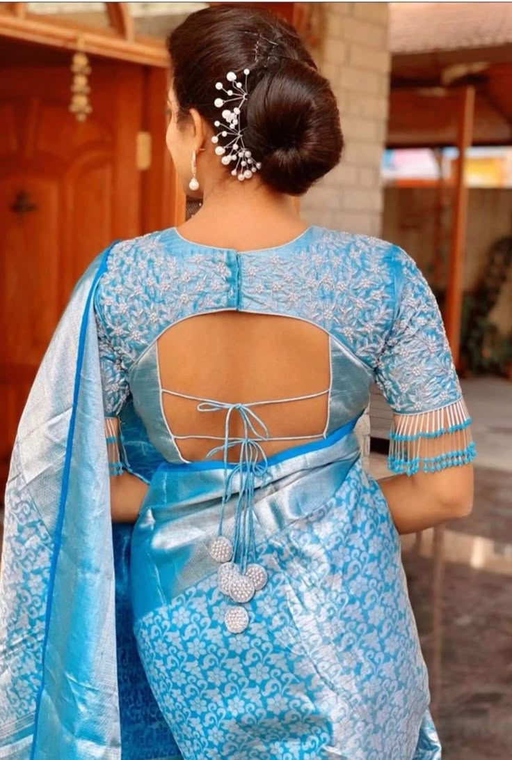 Stunning Dori Blouse Back Designs to Elevate Your Ethnic Look