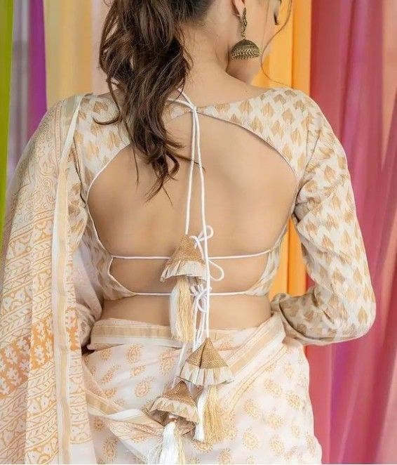 Stunning Dori Blouse Back Designs to Elevate Your Ethnic Look