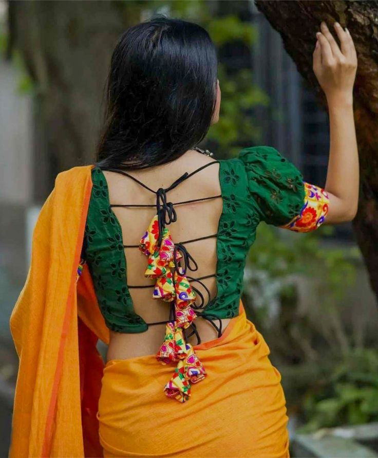 Stunning Dori Blouse Back Designs to Elevate Your Ethnic Look